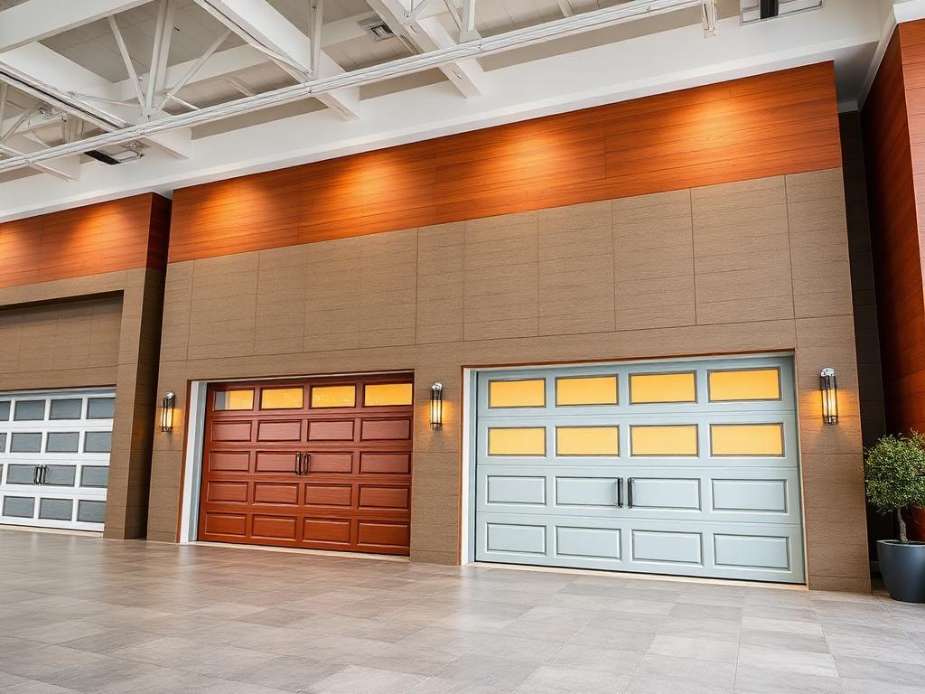 Garage door showroom